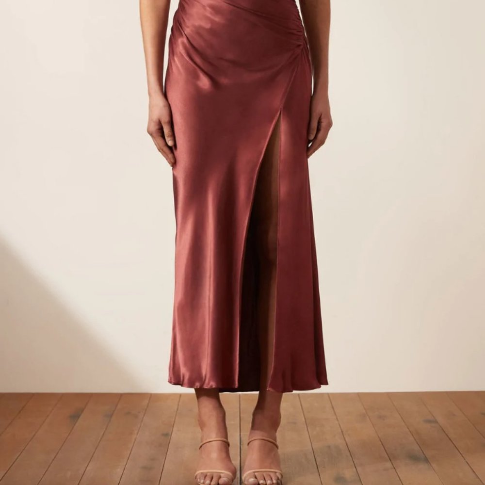 Shona Joy Thalia Gathered Square Neck Midi Dress - Picture 6 of 13